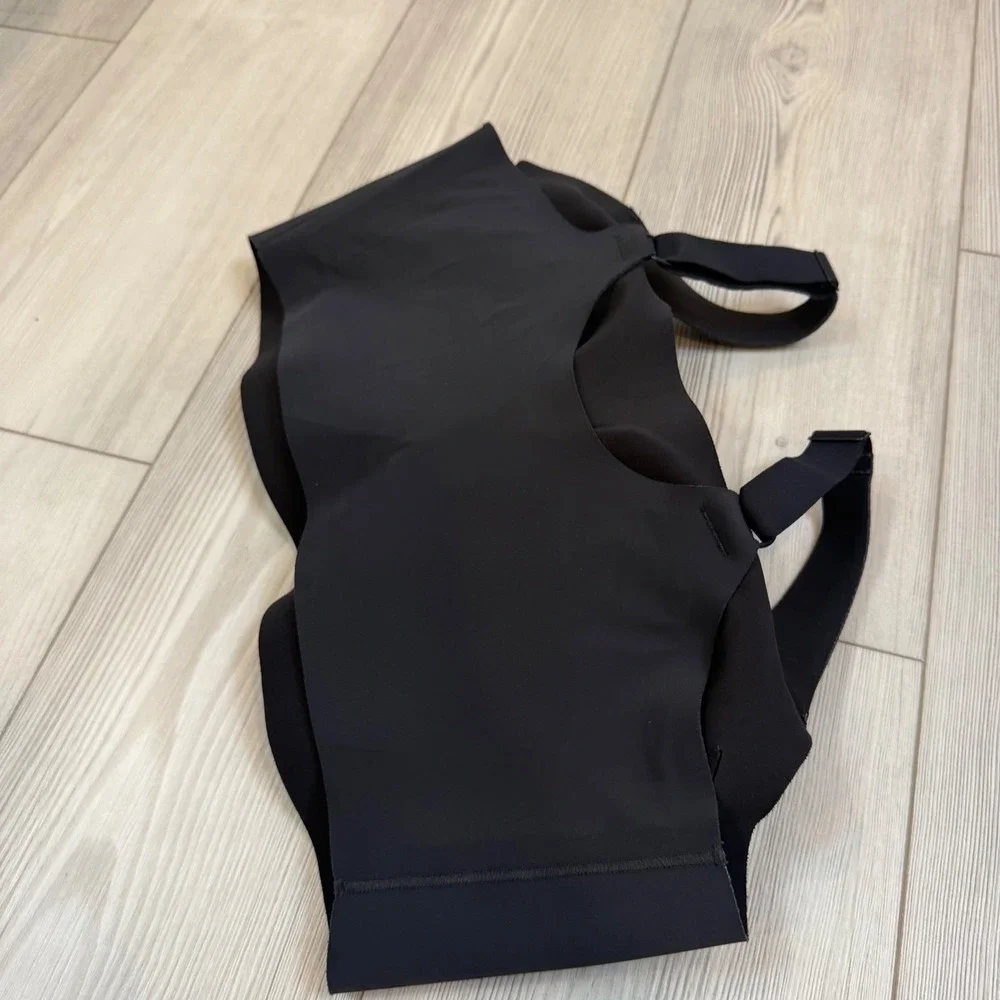 Evelyn & Bobbie Structured Scoop Bra Black Wireless Seamless 2XL‎ Womens